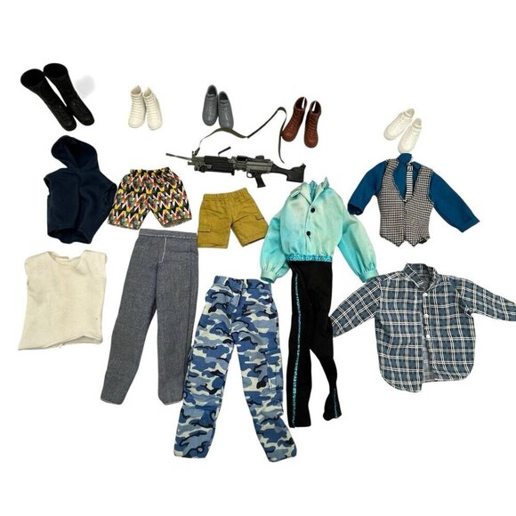 Assorted Lot of Mattel Ken GI Joe Action Figure Boy Male Dolls w/ Clothes Shoes - Picture 7 of 16